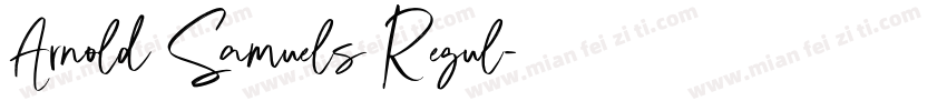 Arnold Samuels Regul字体转换